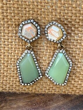 Trendy vintage statement Earrings with Rhinestone - Women's Jewelry